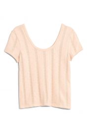 Madewell Pointelle Ribbed Tee   Nordstrom at Nordstrom